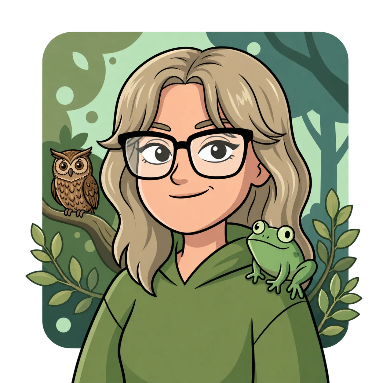 Lela's portrait done with Nano Banana 2, Gravity Falls style